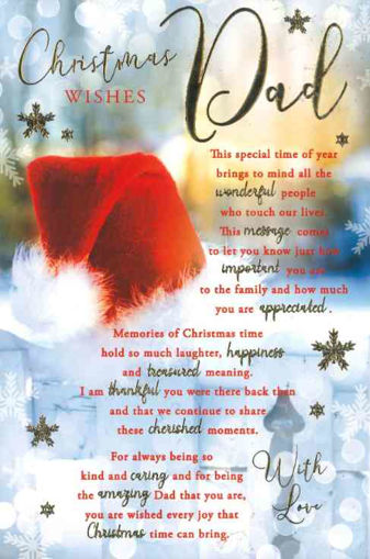 Picture of CHRISTMAS WISHES DAD CARD